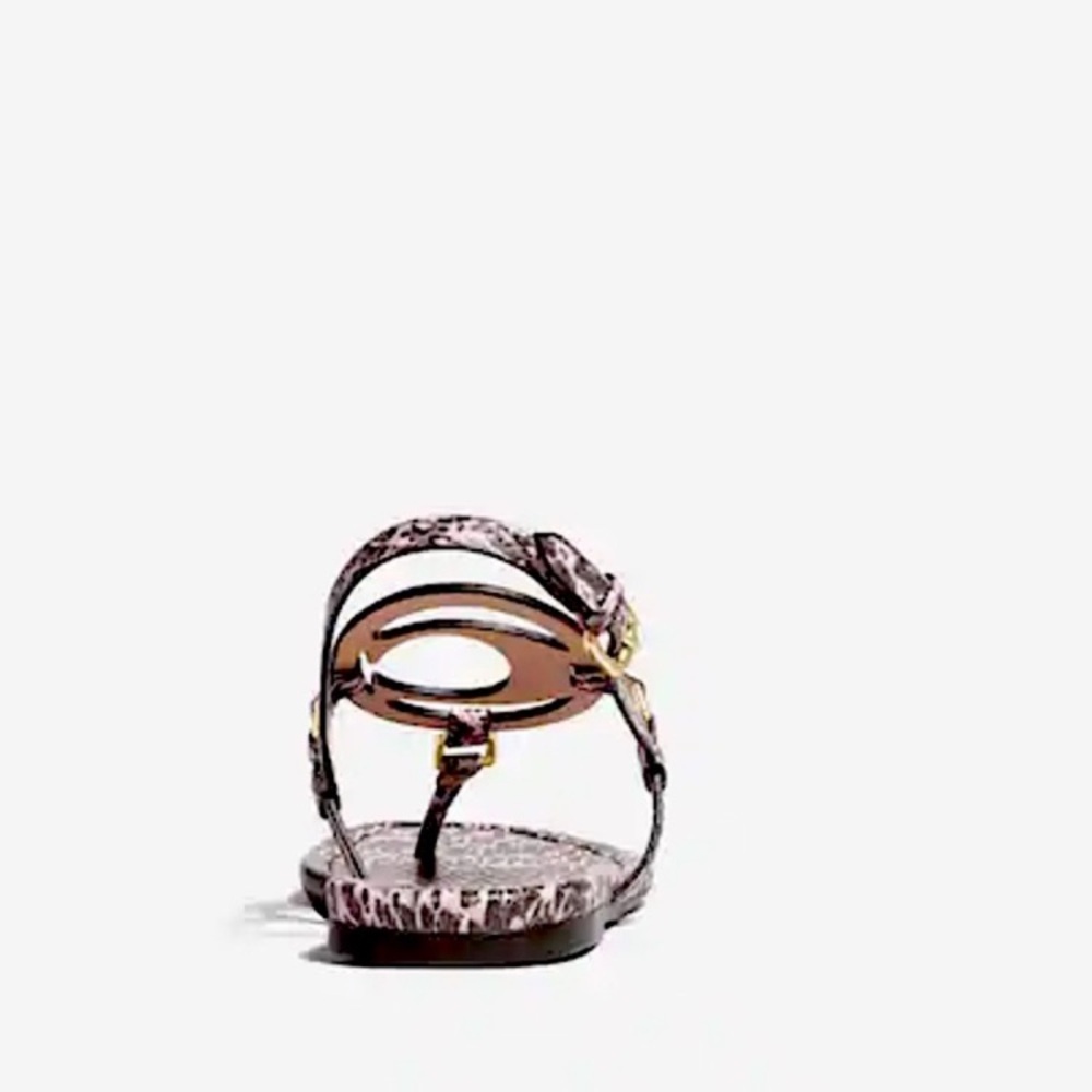 Coach Jeri Size 7.5B Snake-Embossed Sandals NWT - Picture 5 of 16